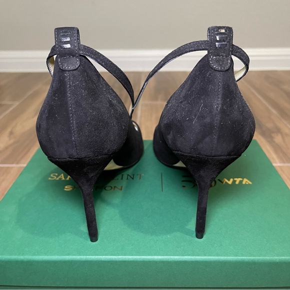 Sarah Flint Perfect Shiffon Pump 85, Black Suede, size US 10.5 IT 41.5 - Picture 2 of 7